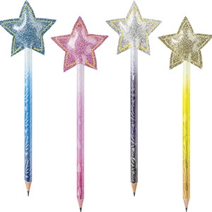 Brunnen Bleistift „Star“ Länge: 18 cm lila