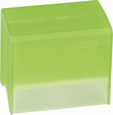 Brunnen Karteikartenbox DIN A8 gefüllt grün transparent