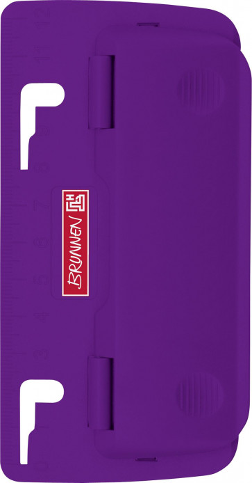 Brunnen Taschenlocher purple 102065060