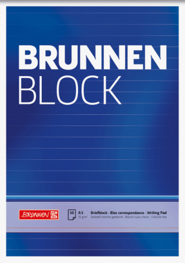 Brunnen Block „BRUNNEN-Block“ A5 liniert 50Bl 1052427