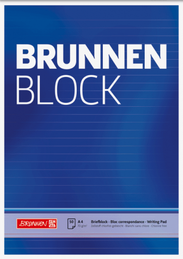 Brunnen Briefblock „BRUNNEN-Block“ DIN A4 liniert