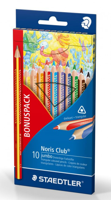 STAEDTLER Farbstift Etui Noris Club Jumbo Bonuspack 61SET8 02
