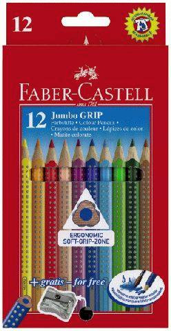 FABER-CASTELL Farbstifte Jumbo Grip 12er Schachtel 110912