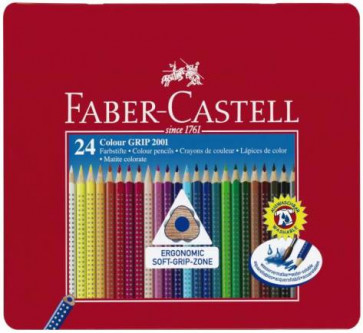 Faber Castell Farbstifte Grip Normal 24er Blechetui 112423 
