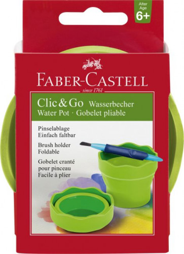 Faber-Castell Wasserbecher Clic and Go hellgrün 