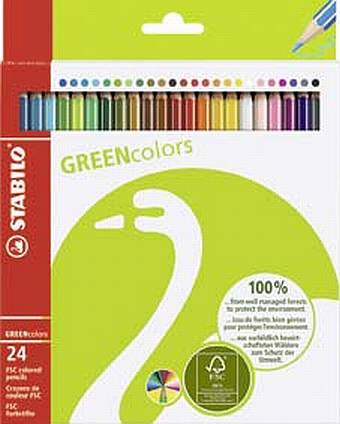 STABILO Umweltfreundlicher Buntstift -  GREENcolors - 24er Pack 
