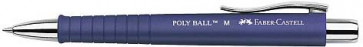 Faber-Castell Kugelschreiber Poly Ball Gehäuse Blau-Mine Blau 