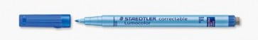 STEADTLER Lumocolor Correctable Folienstift 305 F Blau Wasserlöslich