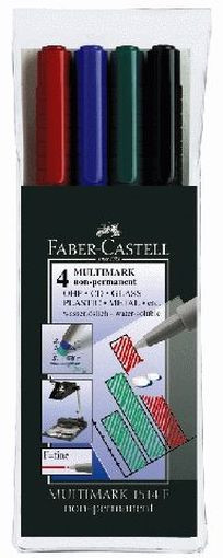 Faber-Castell OH-Lux Folienschreiber F fein 4er-Et WL 