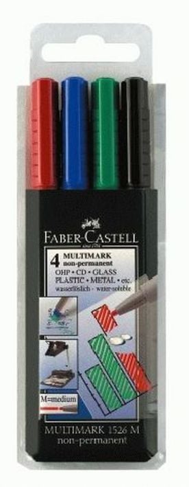 Faber-Castell OH-Lux Folienschreiber M medium 4er-Et WL 