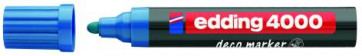 Edding Edding Deco Marker 4000 Blau Breit Ca 2-4Mm für Holz+Terracotta Etc.