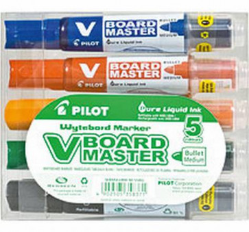 Pilot Board-Marker Begreen 5Er- Set Rundspitze Master Wbmavbmms5Bg Pilot