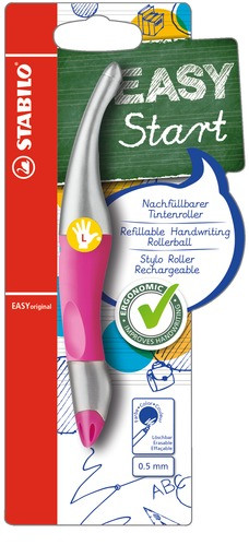 STABILO Tintenroller Linkshänder -  EASYoriginal metallic - pink