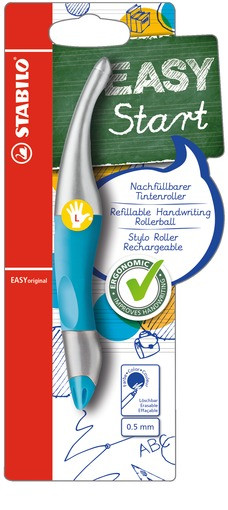 STABILO Tintenroller Linkshänder -  EASYoriginal metallic - blau