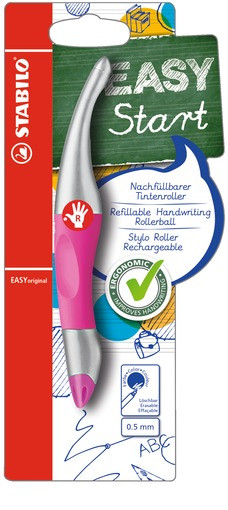 STABILO Tintenroller Rechtshänder -  EASYoriginal metallic - pink/meltallic