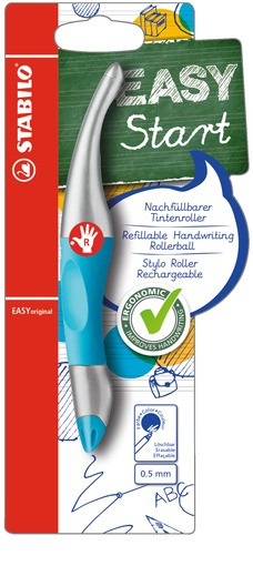 STABILO Tintenroller Rechtshänder -  EASYoriginal metallic - blau/metallic