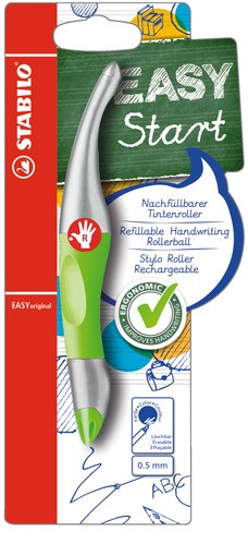 STABILO Tintenroller Rechtshänder -  EASYoriginal metallic - grün/metallic