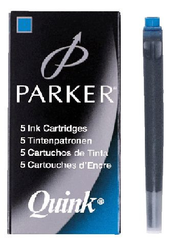 Parker Tinte Patrone Quink Z44 5St königsblau waschbar 