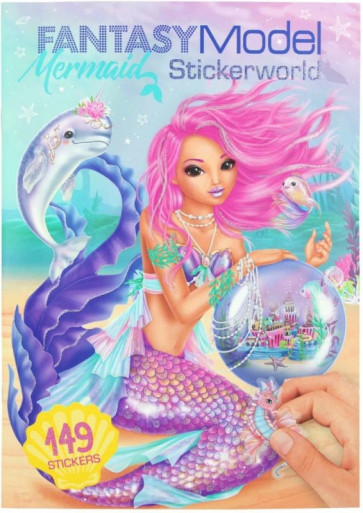 Fantasy Model Mermaid Stickerworld || Depesche 10846