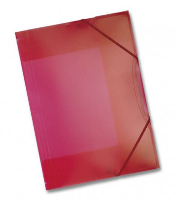 Folia Sammelmappe rot/transparent DIN A3 mit Gummizug
