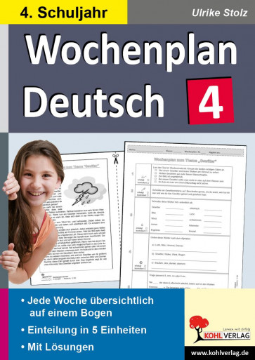 Wochenplan Deutsch 4. Schuljahr