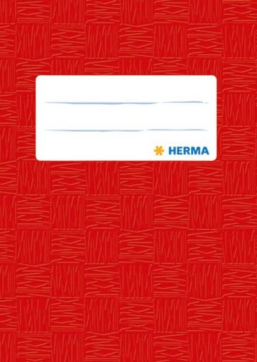 Herma Heftumschlag Plastik A6 Rot 7402 (Heftschoner)