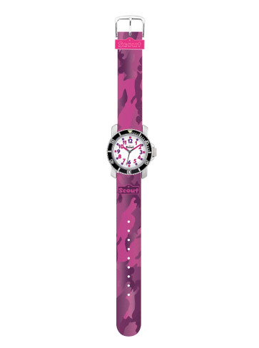 SCOUT Kinderuhr DIVER Pink Camouflage