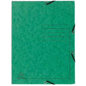 Exacompta Eckspanner Colorspan DIN A4 mit Gummizug Grün