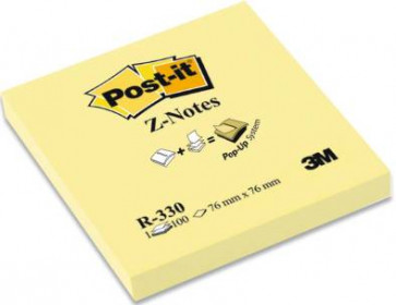 3M Haftnotiz Post-it Z-Notes 76x76mm Gelb 100 Blatt R330