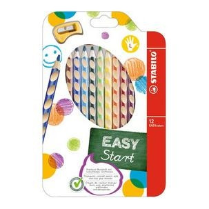 STABILO Buntstift Linkshänder -  EASYcolors - 12er Pack + Spitzer