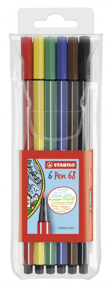 STABILO Filzstift -  Pen 68 - 6er Pack