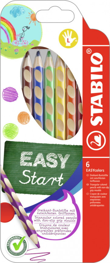 STABILO Buntstift Linkshänder -  EASYcolors - 6er Pack