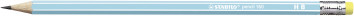STABILO Bleistift mit Radierer -  pencil 160 - blau - HB