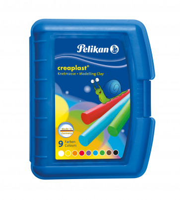 Pelikan Knete Creaplast® 399g in 9 verschiedene Farben in blauer Kunststoffbox