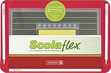 Scolaflex-Tafel-Set  Lineatur L1 / Rückseite Lineatur 7 grosse Karos L1A 104020171 