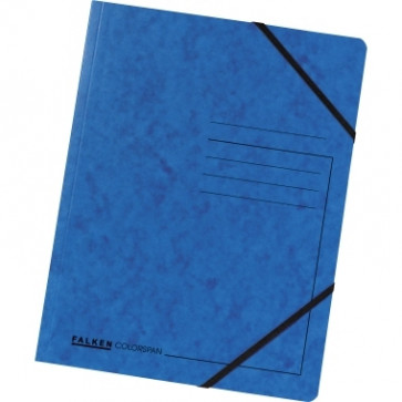 Falken Eckspanner Colorspan DIN A4 mit Gummizug blau 5er Set