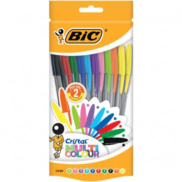 BIC Cristal Multi Colour 10er Kugelschreiber-Set