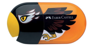 Faber-Castell Doppelanspitzer Adler orange+ Radierer