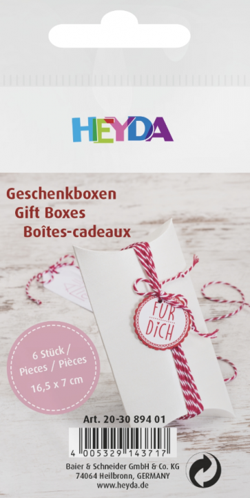 Heyda Geschenkbox karton klein creme