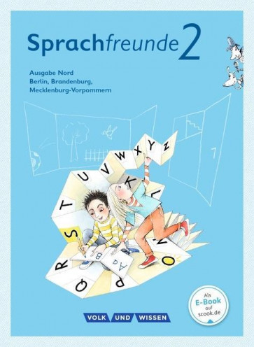 Sprachfreunde 2. Sj. Sprachbuch mit Grammatiktafel Nord
