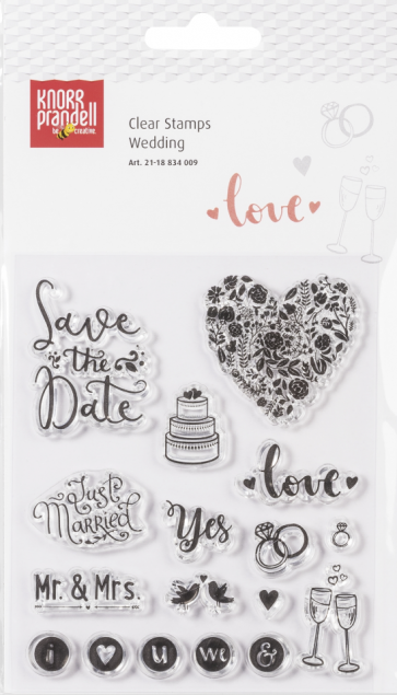 KNORR prandell Clear Stamp "Wedding" transparent