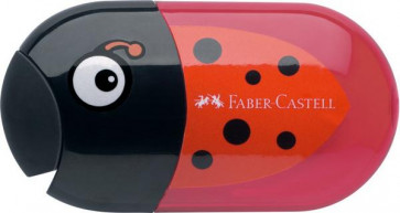 Faber-Castell Doppelanspitzer Käfer rot + Radierer