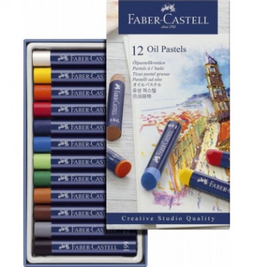 Faber-Castell Oel-Pastellkreide Gofa Oil-Pastels 12Er-Pc. 