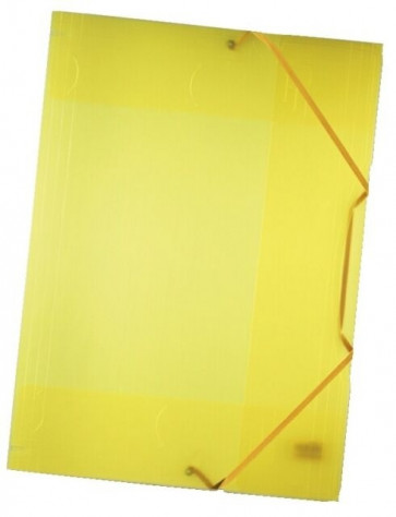 Folia Sammelmappe gelb/transparent DIN A3 mit Gummizug