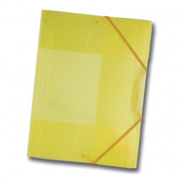 Folia Sammelmappe gelb/transparent DIN A4 mit Gummizug