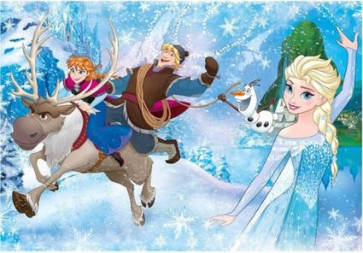 Puzzle Die Eiskönigin Anna & Elsa Frozen 100 Teile extra groß Disney