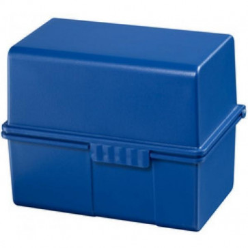 Han Karteikartenbox DIN A5 quer ungefüllt blau 975-14