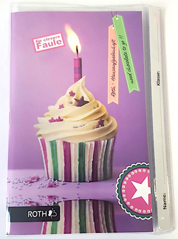 Roth Hausaufgabenheft Teens "Für clevere Faule" - Muffin / Cup Cake