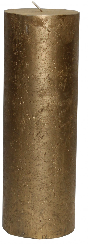 Rustikal Kerze gold Metallic 190 x 68mm