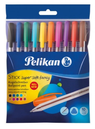 Pelikan Kugelschreiber Stick Super Soft Fancy (10 Stück)